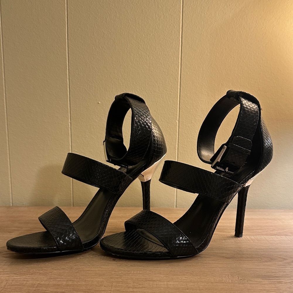 Michael Kors Black Strappy Heels